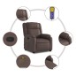 vidaXL Massagesessel Braun Kunstleder vidaXL Massagesessel Braun Kunstleder