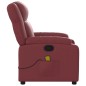 vidaXL Massagesessel Weinrot Kunstleder vidaXL Massagesessel Weinrot Kunstleder