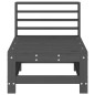 vidaXL Garten-Mittelsofa Grau Massivholz Kiefer vidaXL Garten-Mittelsofa Grau Massivholz Kiefer