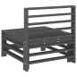 vidaXL Garten-Mittelsofa Grau Massivholz Kiefer vidaXL Garten-Mittelsofa Grau Massivholz Kiefer