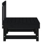 vidaXL Garten-Mittelsofa Schwarz Massivholz Kiefer vidaXL Garten-Mittelsofa Schwarz Massivholz Kiefer