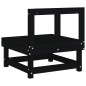 vidaXL Garten-Mittelsofa Schwarz Massivholz Kiefer vidaXL Garten-Mittelsofa Schwarz Massivholz Kiefer