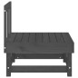 vidaXL Garten-Mittelsofa Grau Massivholz Kiefer vidaXL Garten-Mittelsofa Grau Massivholz Kiefer