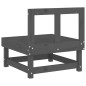 vidaXL Garten-Mittelsofa Grau Massivholz Kiefer vidaXL Garten-Mittelsofa Grau Massivholz Kiefer