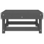 vidaXL Gartenhocker Grau Massivholz Kiefer vidaXL Gartenhocker Grau Massivholz Kiefer