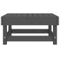 vidaXL Gartenhocker Grau Massivholz Kiefer vidaXL Gartenhocker Grau Massivholz Kiefer