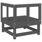 vidaXL Garten-Ecksofas 2 Stk. Grau Massivholz Kiefer vidaXL Garten-Ecksofas 2 Stk. Grau Massivholz Kiefer