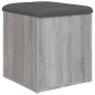 vidaXL Sitzbank mit Stauraum Grau Sonoma 42x42x45 cm Holzwerkstoff vidaXL Sitzbank mit Stauraum Grau Sonoma 42x42x45 cm Holzwerkstoff