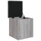 vidaXL Sitzbank mit Stauraum Grau Sonoma 42x42x45 cm Holzwerkstoff vidaXL Sitzbank mit Stauraum Grau Sonoma 42x42x45 cm Holzwerkstoff