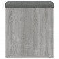 vidaXL Sitzbank mit Stauraum Grau Sonoma 42x42x45 cm Holzwerkstoff vidaXL Sitzbank mit Stauraum Grau Sonoma 42x42x45 cm Holzwerkstoff