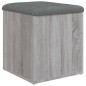 vidaXL Sitzbank mit Stauraum Grau Sonoma 42x42x45 cm Holzwerkstoff vidaXL Sitzbank mit Stauraum Grau Sonoma 42x42x45 cm Holzwerkstoff
