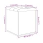 vidaXL Sitzbank mit Stauraum Grau Sonoma 42x42x45 cm Holzwerkstoff vidaXL Sitzbank mit Stauraum Grau Sonoma 42x42x45 cm Holzwerkstoff