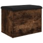 vidaXL Sitzbank mit Stauraum Räuchereiche 62x42x45 cm Holzwerkstoff vidaXL Sitzbank mit Stauraum Räuchereiche 62x42x45 cm Holzwerkstoff