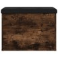 vidaXL Sitzbank mit Stauraum Räuchereiche 62x42x45 cm Holzwerkstoff vidaXL Sitzbank mit Stauraum Räuchereiche 62x42x45 cm Holzwerkstoff