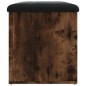 vidaXL Sitzbank mit Stauraum Räuchereiche 62x42x45 cm Holzwerkstoff vidaXL Sitzbank mit Stauraum Räuchereiche 62x42x45 cm Holzwerkstoff