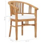 vidaXL 3-tlg. Garten-Essgruppe mit Auflagen Teak Massivholz vidaXL 3-tlg. Garten-Essgruppe mit Auflagen Teak Massivholz