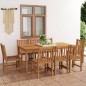 vidaXL 9-tlg. Garten-Essgruppe Massivholz Teak vidaXL 9-tlg. Garten-Essgruppe Massivholz Teak