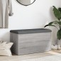 vidaXL Sitzbank mit Stauraum Grau Sonoma 82x42x45 cm Holzwerkstoff vidaXL Sitzbank mit Stauraum Grau Sonoma 82x42x45 cm Holzwerkstoff
