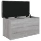 vidaXL Sitzbank mit Stauraum Grau Sonoma 82x42x45 cm Holzwerkstoff vidaXL Sitzbank mit Stauraum Grau Sonoma 82x42x45 cm Holzwerkstoff