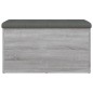 vidaXL Sitzbank mit Stauraum Grau Sonoma 82x42x45 cm Holzwerkstoff vidaXL Sitzbank mit Stauraum Grau Sonoma 82x42x45 cm Holzwerkstoff