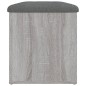vidaXL Sitzbank mit Stauraum Grau Sonoma 82x42x45 cm Holzwerkstoff vidaXL Sitzbank mit Stauraum Grau Sonoma 82x42x45 cm Holzwerkstoff