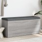 vidaXL Sitzbank mit Stauraum Grau Sonoma 102x42x45 cm Holzwerkstoff vidaXL Sitzbank mit Stauraum Grau Sonoma 102x42x45 cm Holzwerkstoff