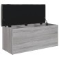 vidaXL Sitzbank mit Stauraum Grau Sonoma 102x42x45 cm Holzwerkstoff vidaXL Sitzbank mit Stauraum Grau Sonoma 102x42x45 cm Holzwerkstoff