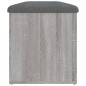 vidaXL Sitzbank mit Stauraum Grau Sonoma 102x42x45 cm Holzwerkstoff vidaXL Sitzbank mit Stauraum Grau Sonoma 102x42x45 cm Holzwerkstoff