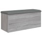 vidaXL Sitzbank mit Stauraum Grau Sonoma 102x42x45 cm Holzwerkstoff vidaXL Sitzbank mit Stauraum Grau Sonoma 102x42x45 cm Holzwerkstoff