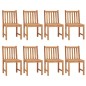 vidaXL 9-tlg. Garten-Essgruppe Massivholz Teak vidaXL 9-tlg. Garten-Essgruppe Massivholz Teak