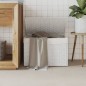 vidaXL Wäschekorb mit Deckel Weiß 55,5x35x34 cm Poly Rattan vidaXL Wäschekorb mit Deckel Weiß 55,5x35x34 cm Poly Rattan