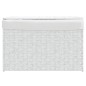 vidaXL Wäschekorb mit Deckel Weiß 55,5x35x34 cm Poly Rattan vidaXL Wäschekorb mit Deckel Weiß 55,5x35x34 cm Poly Rattan