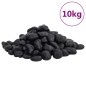 vidaXL Polierte Kiesel 10 kg Schwarz 2-5 cm vidaXL Polierte Kiesel 10 kg Schwarz 2-5 cm