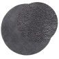 vidaXL Teppich HUARTE Kurzflor Weich und Waschbar Anthrazit Ø 80 cm vidaXL Teppich HUARTE Kurzflor Weich und Waschbar Anthrazit Ø 80 cm