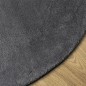 vidaXL Teppich HUARTE Kurzflor Weich und Waschbar Anthrazit Ø 80 cm vidaXL Teppich HUARTE Kurzflor Weich und Waschbar Anthrazit Ø 80 cm