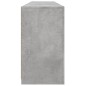 vidaXL Sideboard mit LED-Leuchten Betongrau 162x37x67 cm vidaXL Sideboard mit LED-Leuchten Betongrau 162x37x67 cm