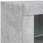 vidaXL Sideboard mit LED-Leuchten Betongrau 162x37x67 cm vidaXL Sideboard mit LED-Leuchten Betongrau 162x37x67 cm