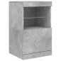 vidaXL Sideboard mit LED-Leuchten Betongrau 162x37x67 cm vidaXL Sideboard mit LED-Leuchten Betongrau 162x37x67 cm