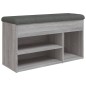 vidaXL Schuhbank Grau Sonoma 82x32x45,5 cm Holzwerkstoff vidaXL Schuhbank Grau Sonoma 82x32x45,5 cm Holzwerkstoff