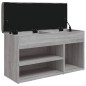 vidaXL Schuhbank Grau Sonoma 82x32x45,5 cm Holzwerkstoff vidaXL Schuhbank Grau Sonoma 82x32x45,5 cm Holzwerkstoff