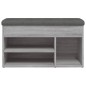 vidaXL Schuhbank Grau Sonoma 82x32x45,5 cm Holzwerkstoff vidaXL Schuhbank Grau Sonoma 82x32x45,5 cm Holzwerkstoff