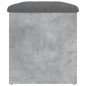 vidaXL Sitzbank mit Stauraum Betongrau 82x42x45 cm Holzwerkstoff vidaXL Sitzbank mit Stauraum Betongrau 82x42x45 cm Holzwerkstoff