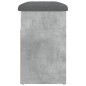 vidaXL Schuhbank Betongrau 62x32x50 cm Holzwerkstoff vidaXL Schuhbank Betongrau 62x32x50 cm Holzwerkstoff