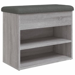 vidaXL Schuhbank Grau Sonoma 62x32x50 cm Holzwerkstoff
