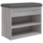 vidaXL Schuhbank Grau Sonoma 62x32x50 cm Holzwerkstoff vidaXL Schuhbank Grau Sonoma 62x32x50 cm Holzwerkstoff