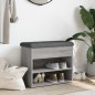 vidaXL Schuhbank Grau Sonoma 62x32x50 cm Holzwerkstoff vidaXL Schuhbank Grau Sonoma 62x32x50 cm Holzwerkstoff