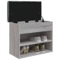 vidaXL Schuhbank Grau Sonoma 62x32x50 cm Holzwerkstoff vidaXL Schuhbank Grau Sonoma 62x32x50 cm Holzwerkstoff