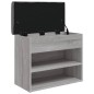 vidaXL Schuhbank Grau Sonoma 62x32x50 cm Holzwerkstoff vidaXL Schuhbank Grau Sonoma 62x32x50 cm Holzwerkstoff
