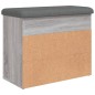 vidaXL Schuhbank Grau Sonoma 62x32x50 cm Holzwerkstoff vidaXL Schuhbank Grau Sonoma 62x32x50 cm Holzwerkstoff