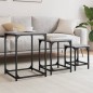 vidaXL Satztische 3 Stk. Grau Sonoma Holzwerkstoff vidaXL Satztische 3 Stk. Grau Sonoma Holzwerkstoff